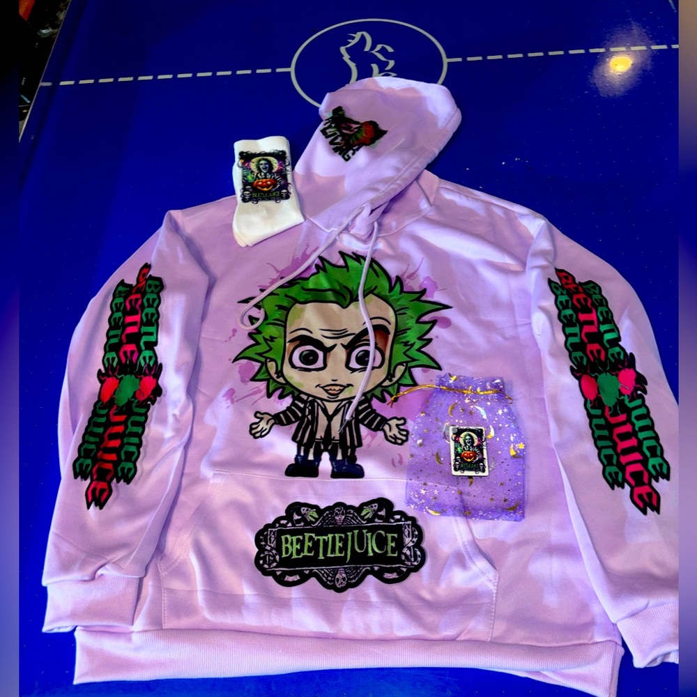 Beetlejuice hoodie set